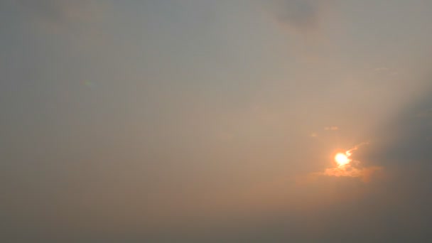 Imágenes Del Cielo Atardecer Con Nubes Movimiento Por Noche — Vídeo de stock