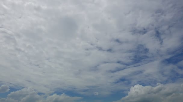 Imágenes Del Hermoso Cielo Con Nubes Movimiento Lapso Tiempo — Vídeos de Stock