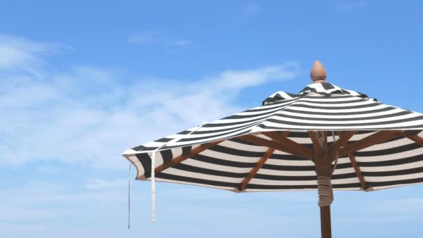 Images Gros Plan Parasol Sur Plage — Video