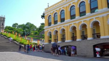 Modern megalopolis Asya şehrinin manzaralı görüntüleri