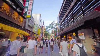 Modern megalopolis Asya şehrinin manzaralı görüntüleri