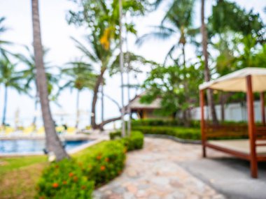 Soyut bulanıklık ve seyahat ve tatil için otel ve tatil arka plan defocused
