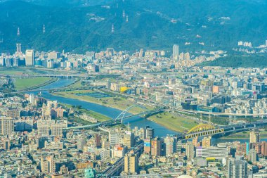 Tayvan Taipei şehir manzarası bina güzel mimari