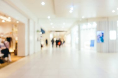 Soyut bulanıklık ve ufuk lüks alışveriş merkezi mağazası iç arka planı için