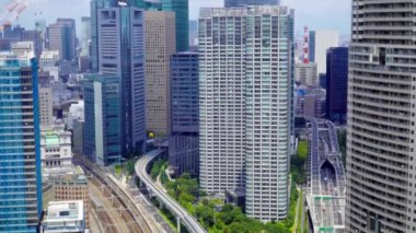 Asya şehrinde modern binaların doğal görüntüleri