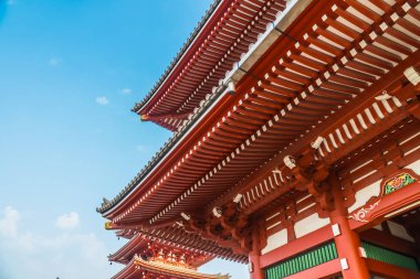 Güzel mimari Sensoji Tapınağı inşa ünlü ziyaret asakusa alan tokyo Japonya için yerdir