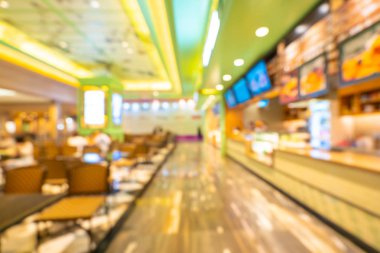 Soyut bulanıklık ve arka plan için departman mağaza alışveriş merkezi food court defocused