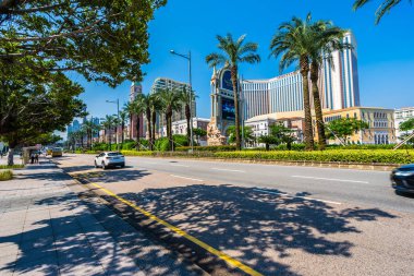 Venedik güzel mimari yapı ve diğer otel resort ve gece macau şehir casino