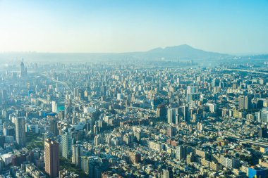 Tayvan Taipei şehir manzarası bina güzel mimari