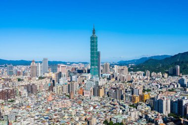 Tayvan Taipei şehir manzarası bina güzel mimari