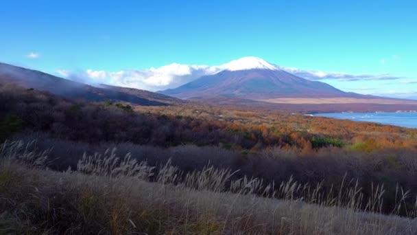 Látványos Felvételeit Gyönyörű Mountain Fuji Japán — Stock videók