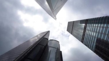 Modern megalopolis Asya şehrinin manzaralı görüntüleri