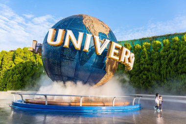 Osaka, Japonya - 12 Kasım 2018: güzel eğlence cazibe Evrensel Studio Osaka Japonya