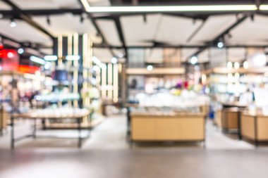 Soyut bulanıklık ve güzel lüks alışveriş ve perakende mağaza iç için arka plan bulanıklık