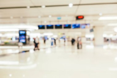 Soyut bulanıklık ve arka plan için Havaalanı terminal iç defocused