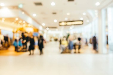 Soyut bulanıklık ve ufuk lüks alışveriş merkezi mağazası iç arka planı için