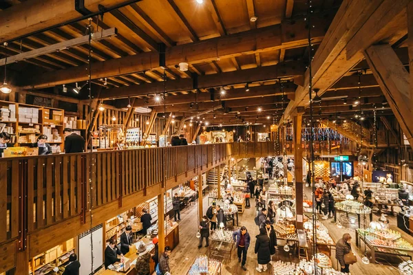 Otaru Hokkaido Japón Febrero 2019 Hermosa Caja Música Museo Tienda — Foto de Stock