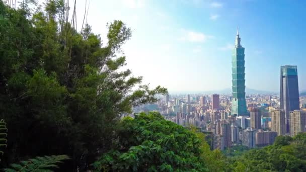 Szenische Aufnahmen Moderner Gebäude Asiatischen Städten — Stockvideo
