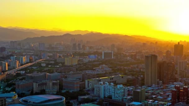 Imagens Cênicas Moderna Megalópole Cidade Asiática — Vídeo de Stock