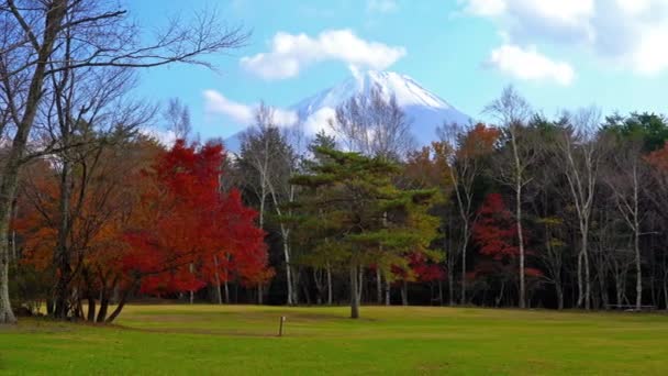 Szenische Aufnahmen Von Schönen Berg Fuji Japan — Stockvideo