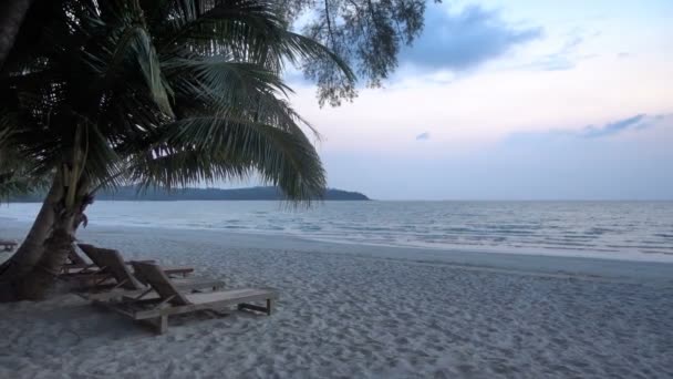 Lugna Bilder Vackra Vågiga Havet — Stockvideo