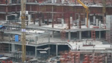 modern Asya şehrinde şantiye görüntüleri