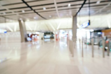 Soyut bulanıklık ve ufuk Havaalanı terminal iç