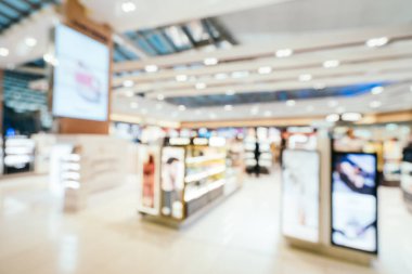 Soyut bulanıklık ve ufuk Havaalanı terminal iç