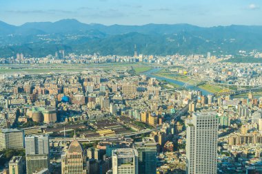 Taipei şehrinin güzel mimarisi