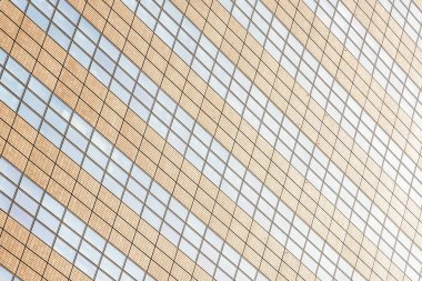 Güzel mimari ofis cam pencere doku ile Binası