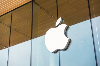 Bangkok, Tayland 28 Aralık 2018: pencere gl Apple logosu