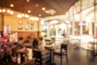 soyut bulanık kahve dükkanı iç mimarisi