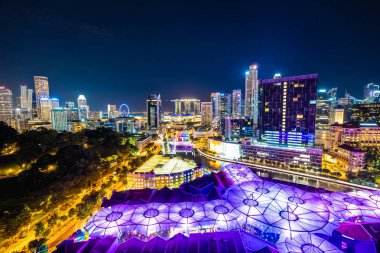 Singapur şehir dış bina güzel mimari