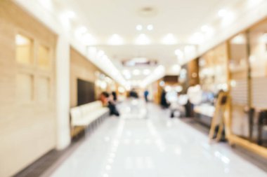 Soyut bulanıklık ve ufuk lüks alışveriş merkezi bölümü s