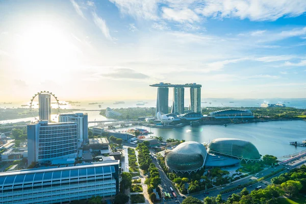 Singapur dış cityscape bina güzel mimari — Stok fotoğraf