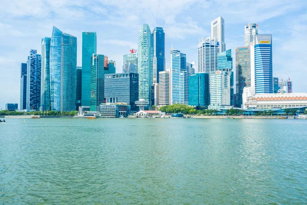 Singapore, 21 Jan 2019 : Beautiful architecture building skyscra — Stock Photo, Image