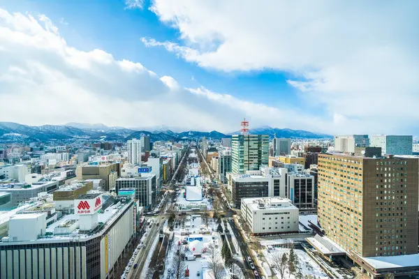 Sapporo Hokkaido, Giappone - 2 febbraio 2019 Bellissima architettura — Foto Stock