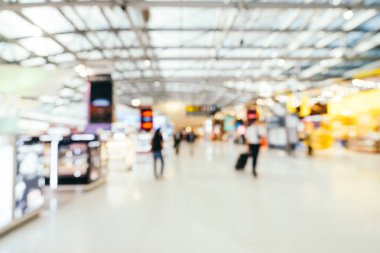 Soyut bulanıklık ve ufuk Havaalanı terminal iç