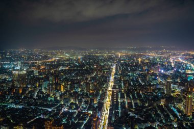 Taipei şehrinin güzel mimarisi