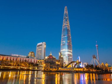 Seoul, Güney Kore: 8 Aralık 2018 güzel mimari boğa