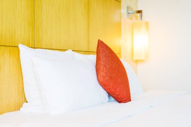 Beyaz rahat yastık Yatak Dekorasyon