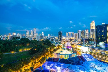 Singapur şehir dış bina güzel mimari