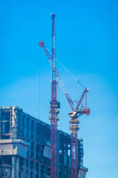 Crane construction site — Stock Photo, Image