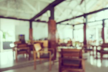 Soyut bulanıklık ve ufuk restoran ve kafe iç