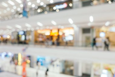 Soyut bulanıklık ve alışveriş merkezinde, ufuk alışveriş merkezi