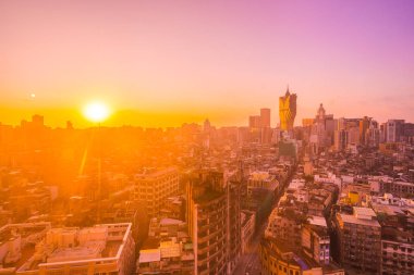 Bina Cityscape Makao şehrinin güzel mimari