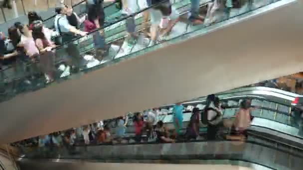 Bilder Trångt Köpcentrum Asian City — Stockvideo
