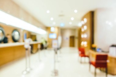 Soyut bulanıklık ve ufuk otel ve lobi iç
