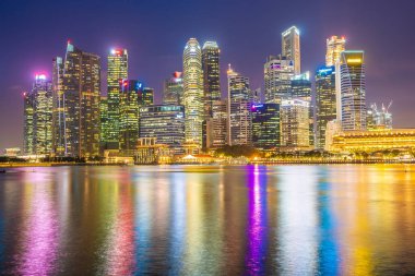 Singapur - 18 Ocak 2019: landma bina güzel mimari