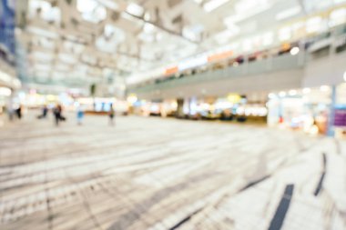 Soyut bulanıklık ve ufuk changi Havaalanı terminal iç